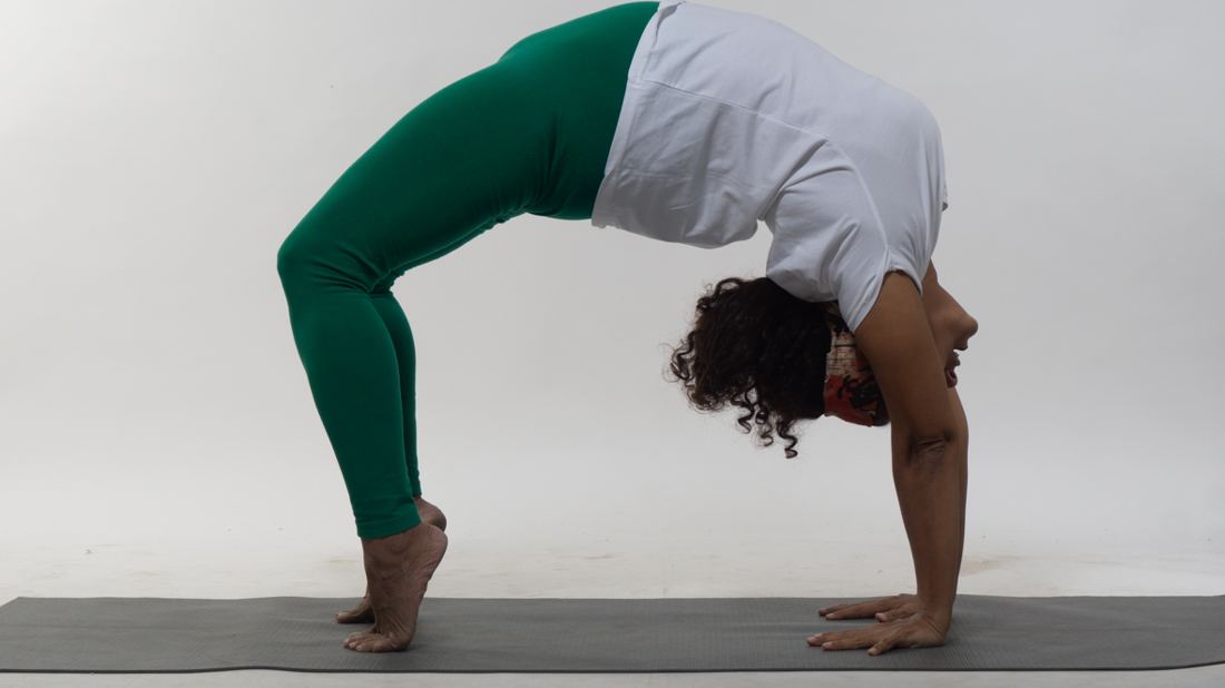 Tasneem in a full backbend